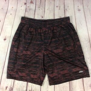 Pro Player Red and Black Athletic Shorts With Pockets - Size Large